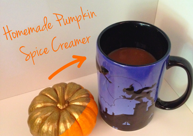 Homemade Pumpkin Spice Coffee Creamer