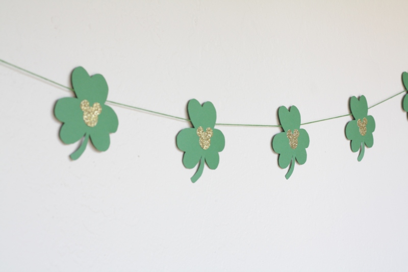 Mickey St. Patrick's Day Garland // Inspired By Dis