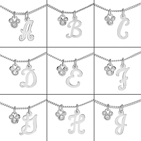 Initial necklaces from Disney Store // Inspired By Dis