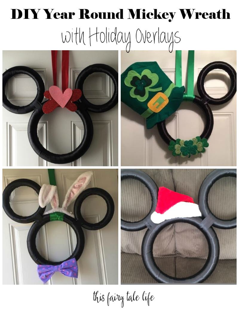 DIY Year Round Mickey Wreath with Holiday Overlays