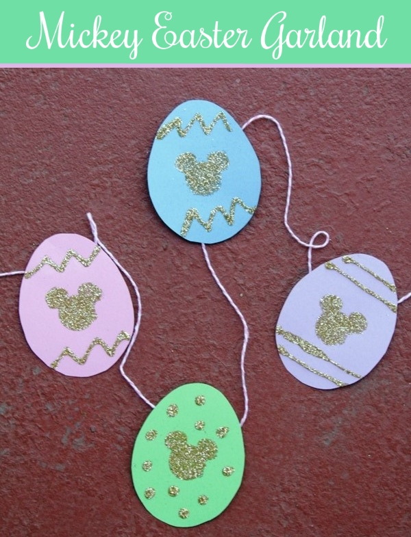 DIY Mickey Easter Garland // Inspired By Dis