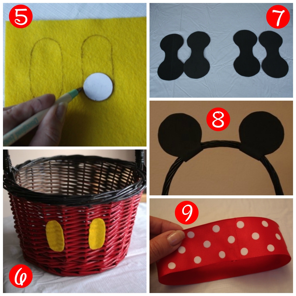 DIY Mickey and Minnie Easter Baskets // Inspired By Dis
