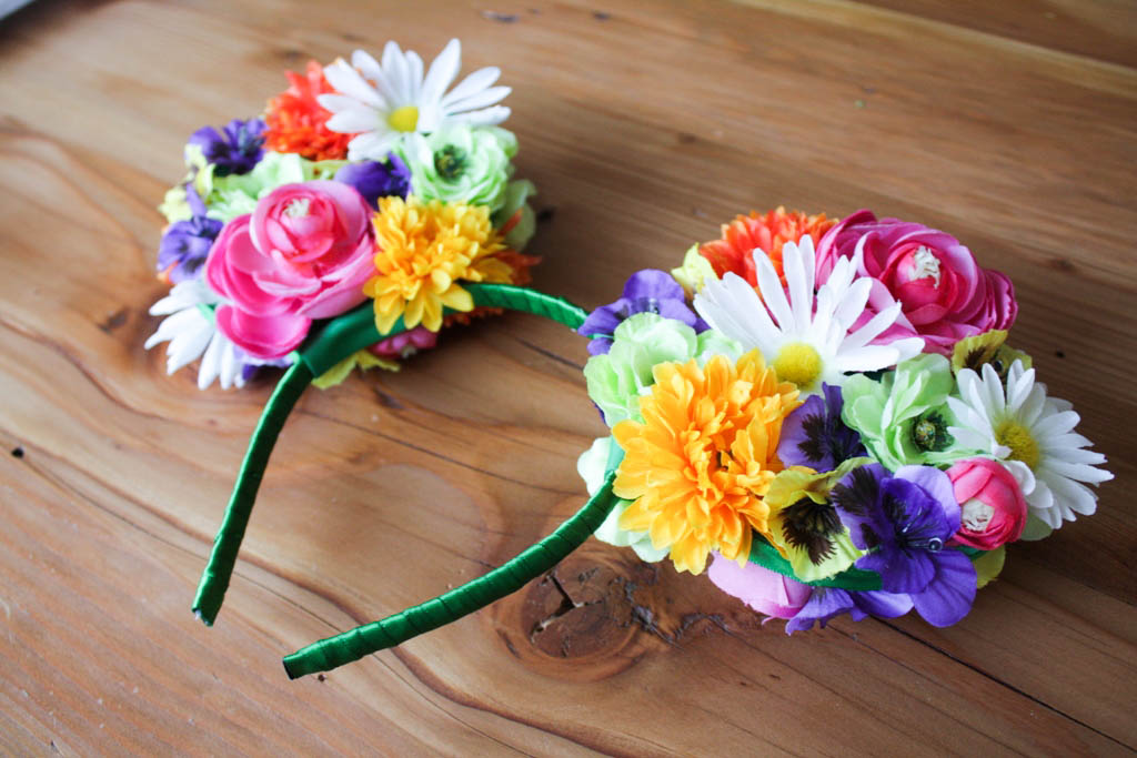 DIY Floral Mickey Ears