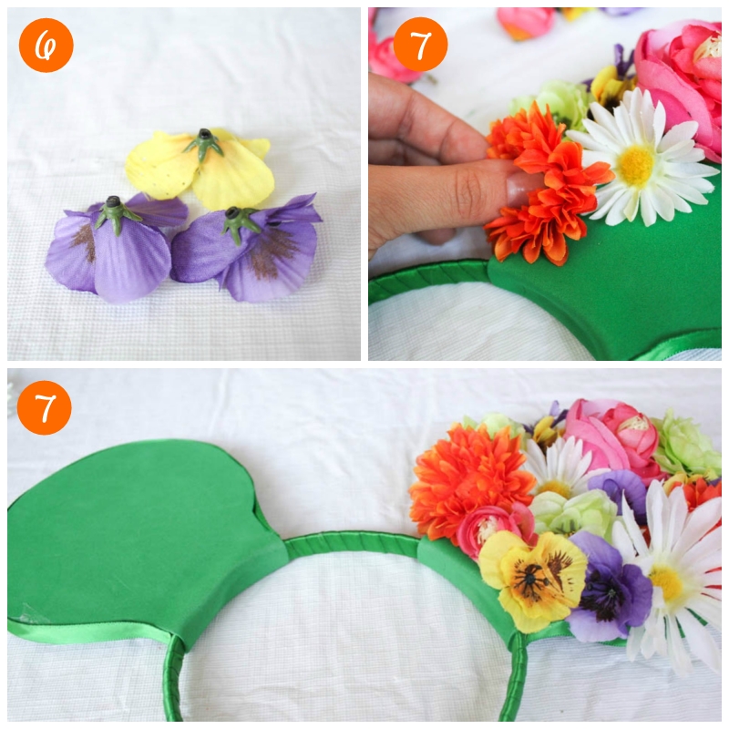 DIY Floral Mickey Ears