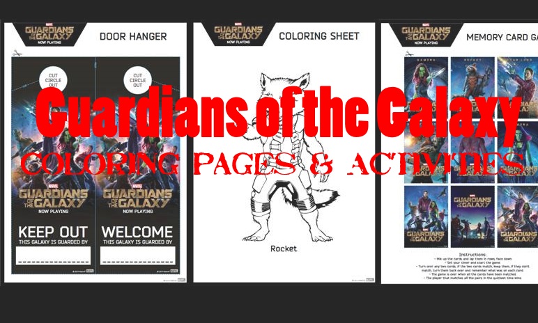 Guardians of the Galaxy Coloring Pages and Activities
