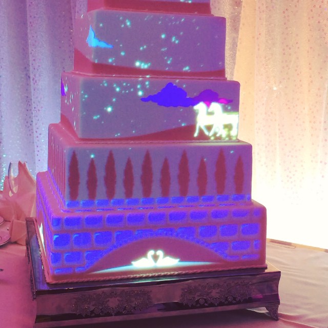 You Can Now Have a Light Show Projected on Your Disney Wedding Cake