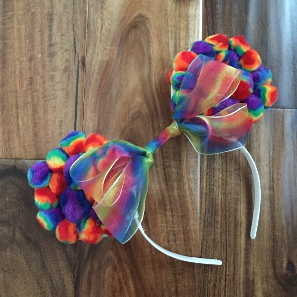 DIY Rainbow Mickey Ears