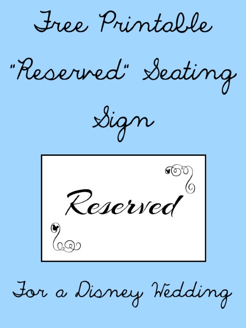 Reserved Sign for Wedding Wedding Signs Instant Download Ready to Print W115 Reserved For Family Sign Shower or Special Event