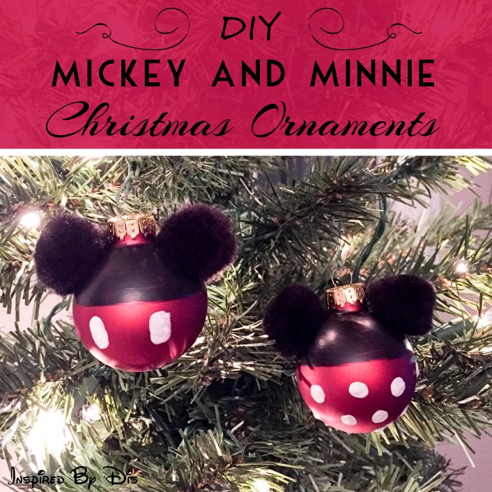 mickey mouse christmas ornament diy