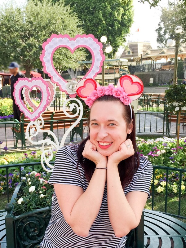 DIY Ombre Heart Valentine's Day Mickey Ears