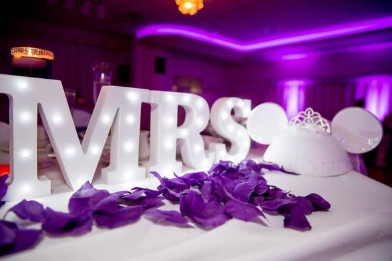 Brandi And Christopher S Royal Purple Diy Disney Wedding This