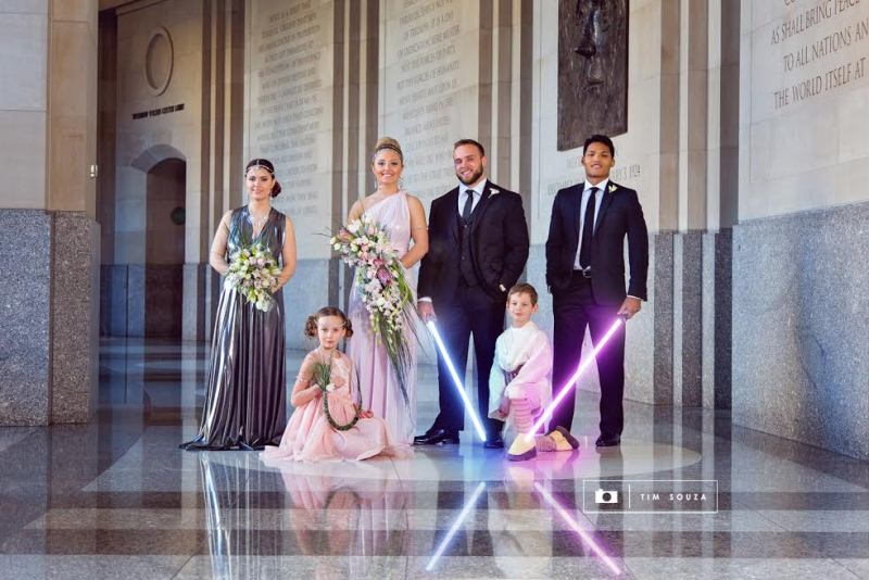 The Force is Strong with this Star Wars Fantasy Wedding Photo Shoot // Tim Souza Photography