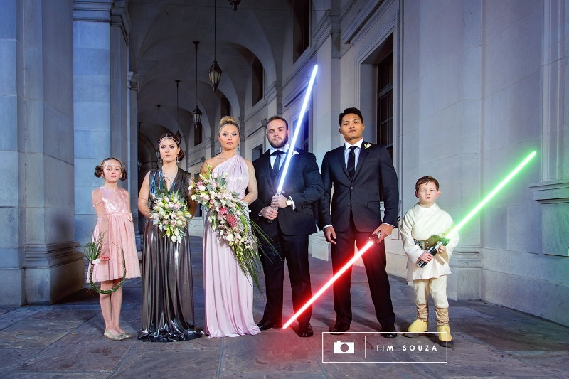 The Force is Strong with this Star Wars Fantasy Wedding Photo Shoot // Tim Souza Photography