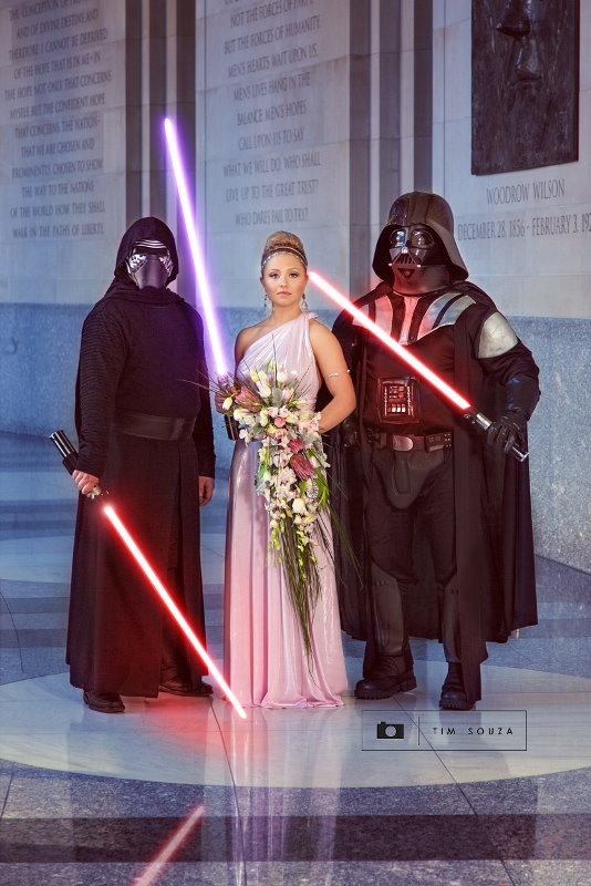 The Force is Strong with this Star Wars Fantasy Wedding Photo Shoot // Tim Souza Photography