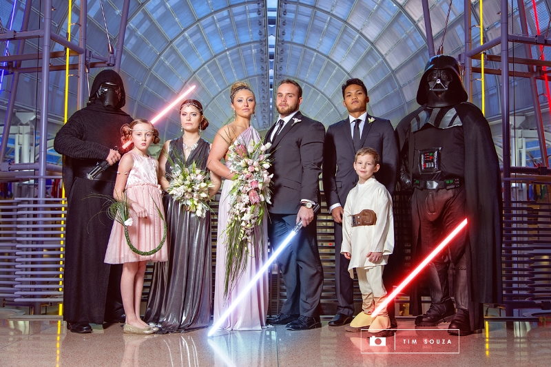 The Force is Strong with this Star Wars Fantasy Wedding Photo Shoot // Tim Souza Photography