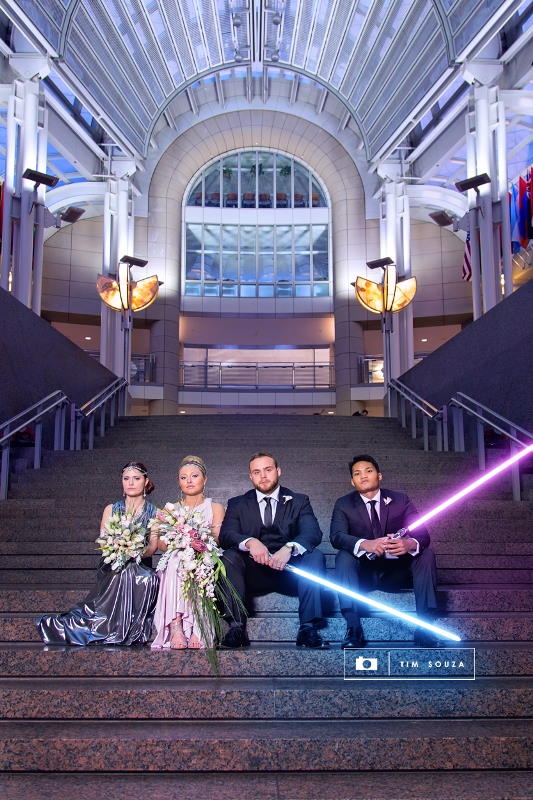 The Force is Strong with this Star Wars Fantasy Wedding Photo Shoot // Tim Souza Photography