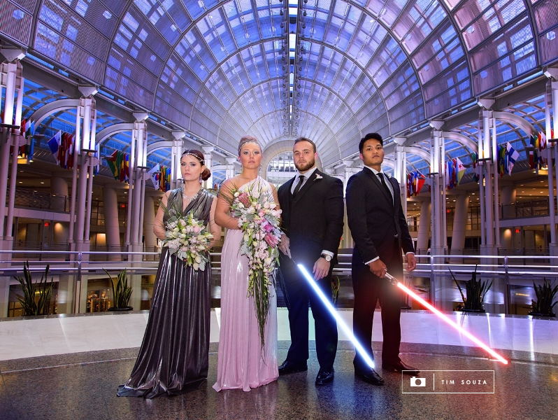 The Force is Strong with this Star Wars Fantasy Wedding Photo Shoot // Tim Souza Photography