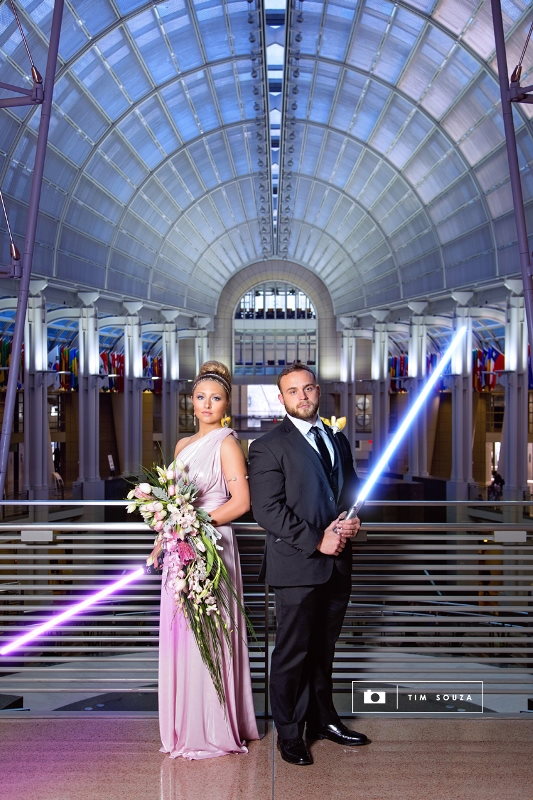 The Force is Strong with this Star Wars Fantasy Wedding Photo Shoot // Tim Souza Photography