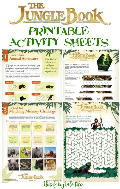 the jungle book printable activities this fairy tale life