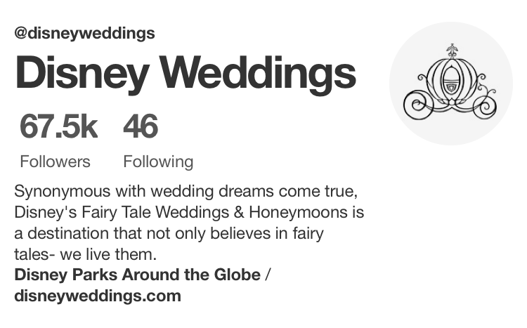 10 Pinterest Accounts to Follow for Disney Wedding Ideas