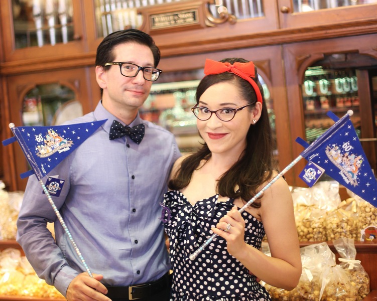 Hope and Mike's Retro Anniversary Shoot During Disneyland 60 // Nataly Lemus