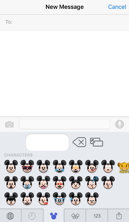 disney emojis apple