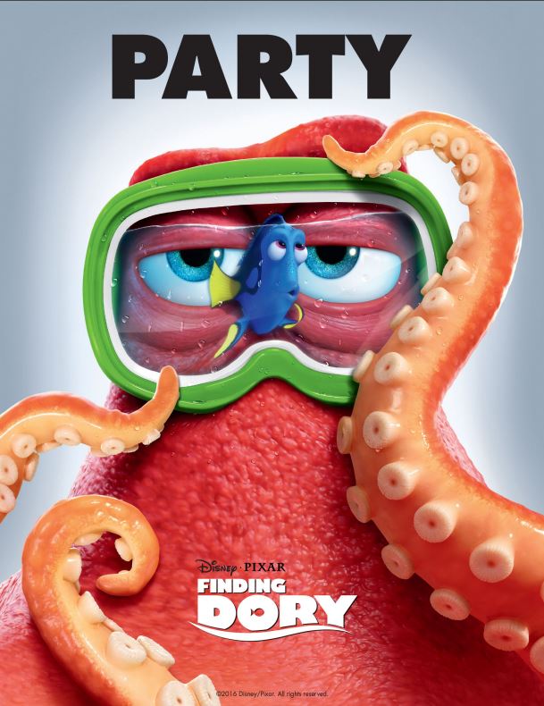 FINDING DORY Recipes and Pool Party Printables