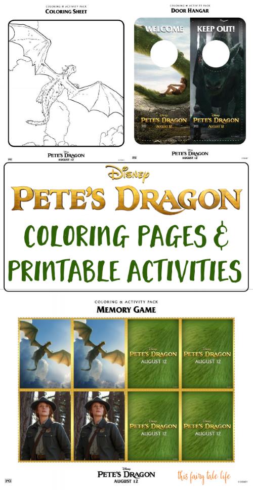 petes dragon coloring pages