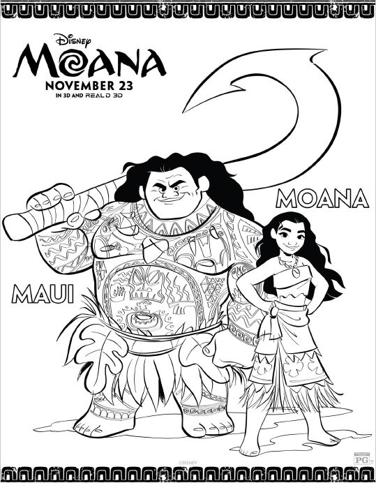 MOANA Coloring Pages and Printables This Fairy Tale Life