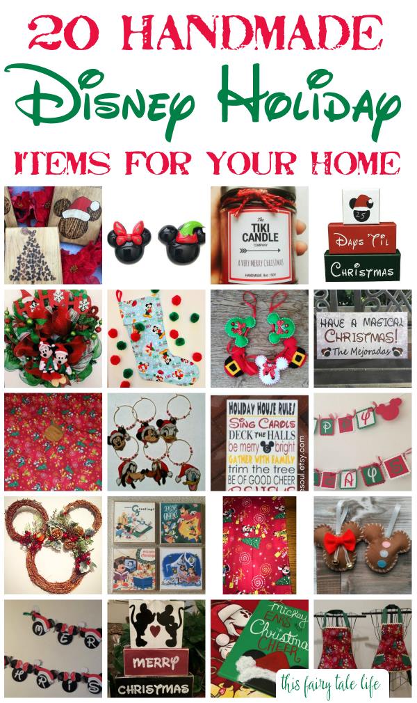 Handmade Disney Holiday Items for Your Home