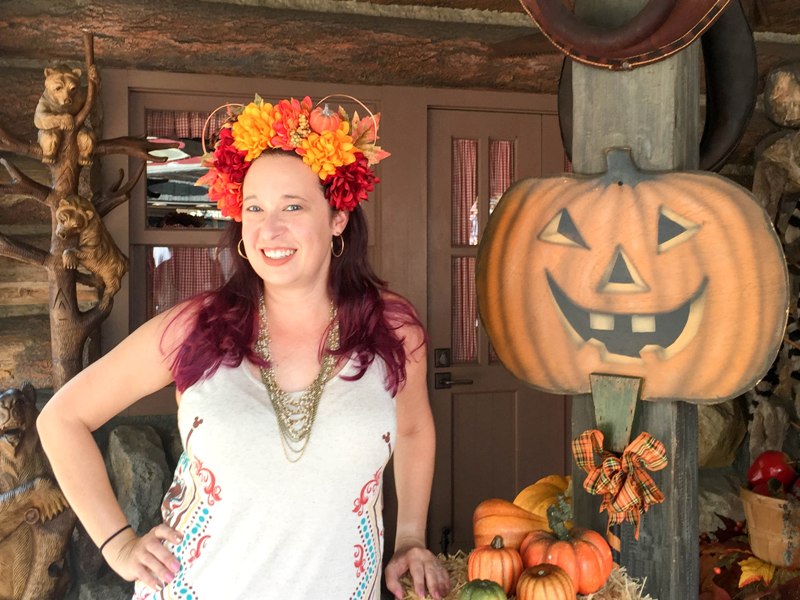 DIY Fall Flower Crown Mickey Ears