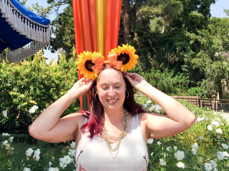 DIY Sunflower Mickey Ears