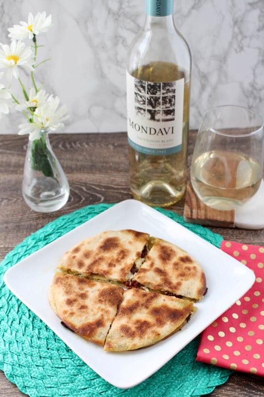 Goat Cheese and Pesto Quesadilla Recipe