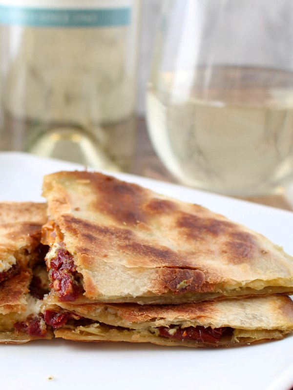 Goat Cheese and Pesto Quesadilla Recipe