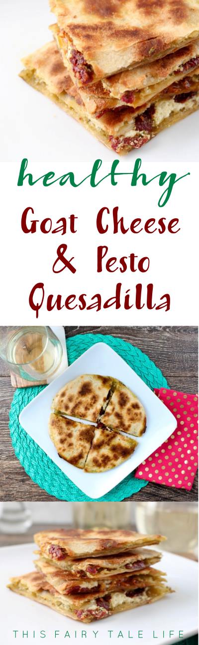 Goat Cheese and Pesto Quesadilla Recipe