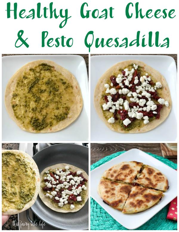 Goat Cheese and Pesto Quesadilla Recipe