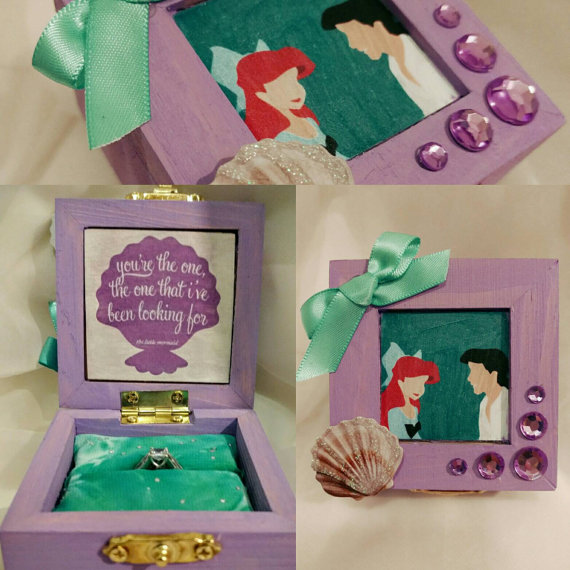 Say "Yes" to these Cute Custom Disney Engagement Ring Boxes