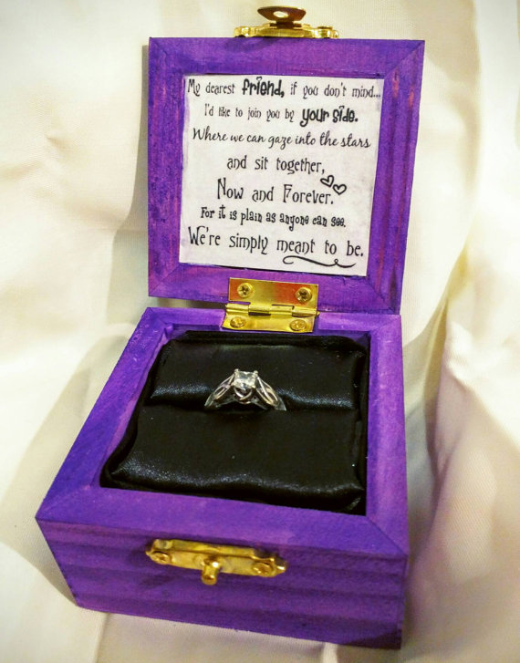 Say "Yes" to these Cute Custom Disney Engagement Ring Boxes