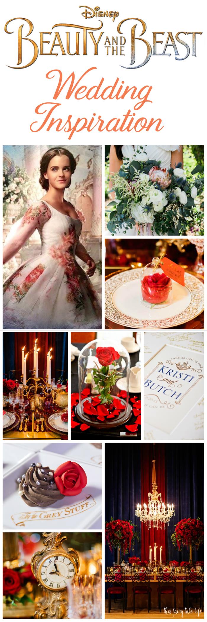 Live-Action BEAUTY AND THE BEAST Wedding Inspiration