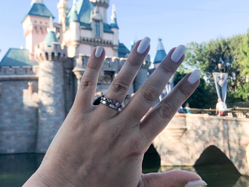 Disney castle deals engagement ring