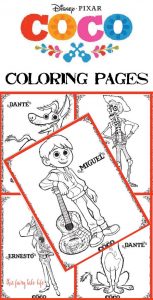 coco coloring pages and activities  this fairy tale life