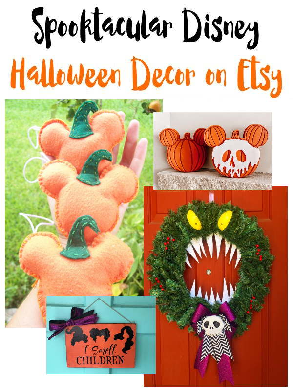 Handmade Halloween Decor with Disney themes