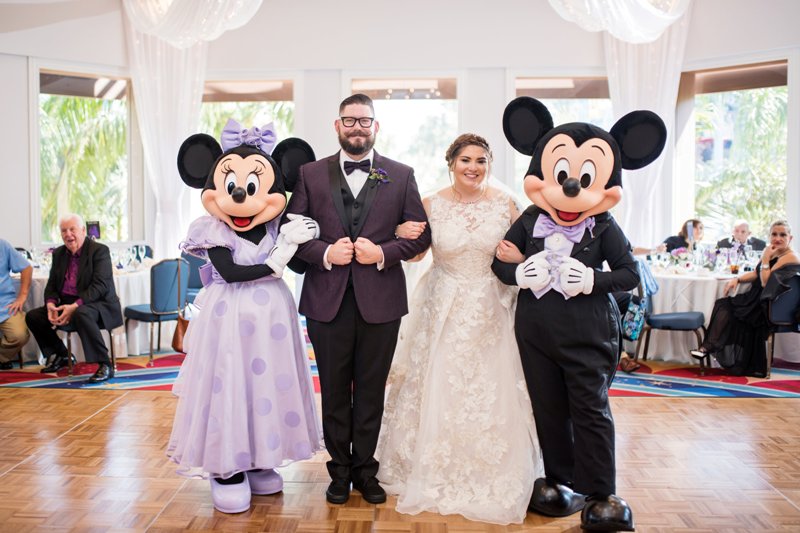 Alexis and Garrett's Ultraviolet Disneyland Wedding with Elegant Star Wars Details