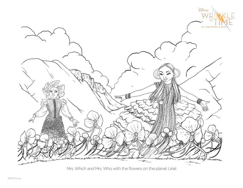 A WRINKLE IN TIME Coloring Pages and Activities