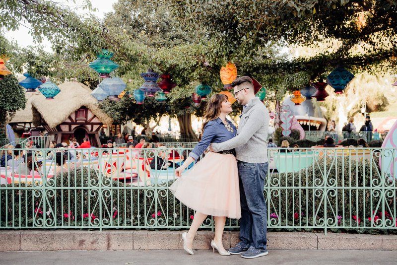 Debbie and Zack's Enchanting Disneyland Engagement Photos