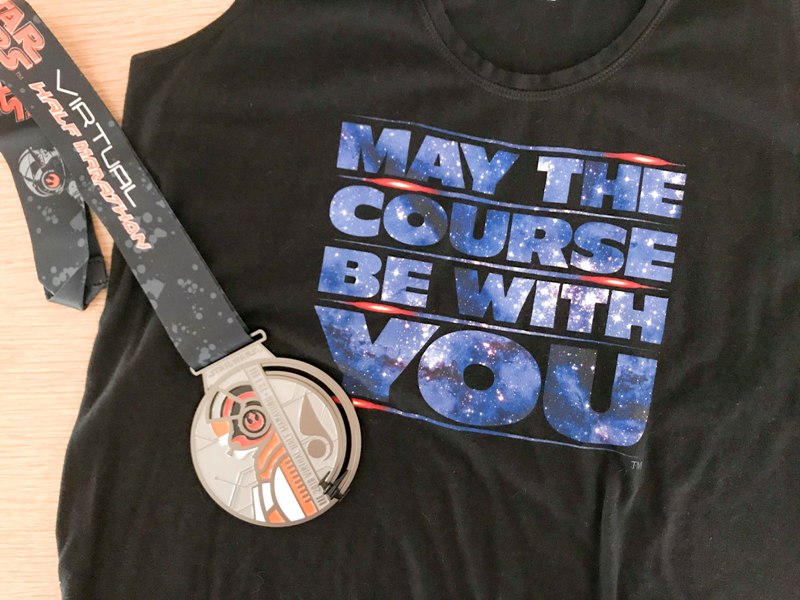 STAR WARS Virtual Half Marathon 2018 Recap