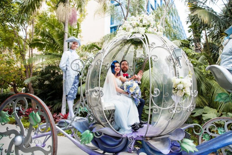 Yvette and Josh's Vintage Garden, Alice in Wonderland, Roaring Twenties Disneyland Wedding: The Ceremony