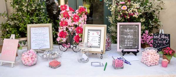 A Beautiful Rose Gold Disney Themed Bridal Shower