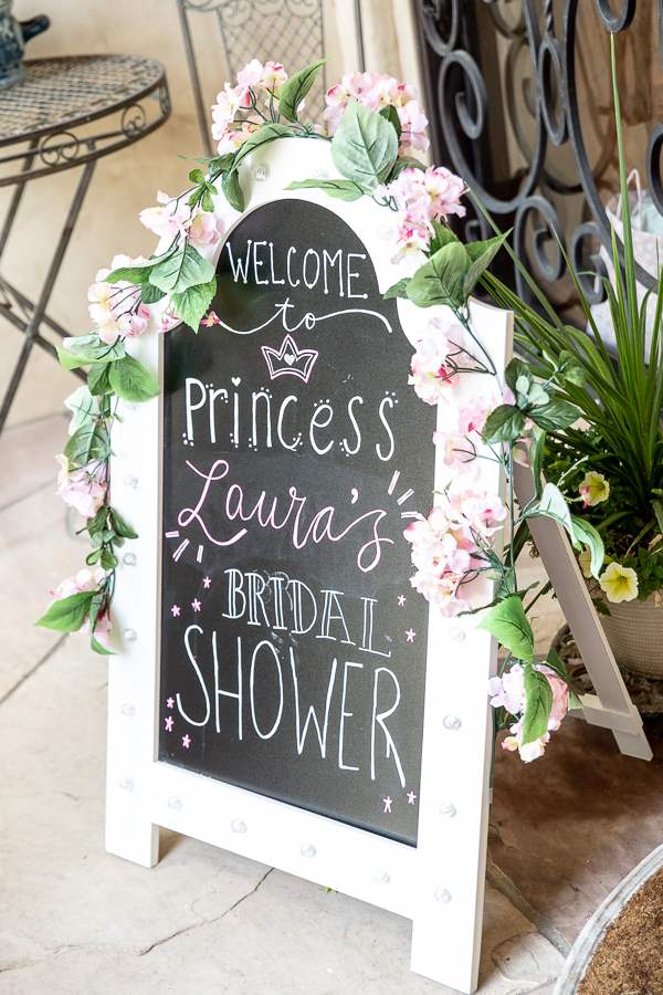 A Beautiful Rose Gold Disney Themed Bridal Shower