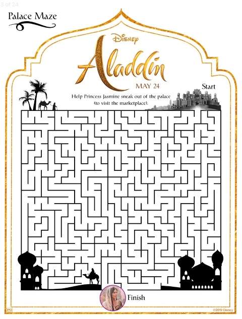 Free ALADDIN Printable Coloring Pages and Activities